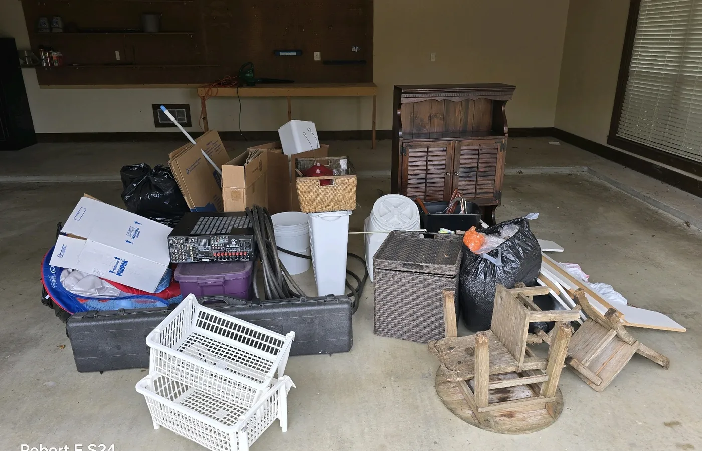 RJE crew loading household junk for removal